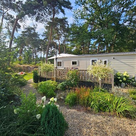 Luxe 4 Persoons Chalet Op 5 Sterren Camping Raalte Buitenkant foto